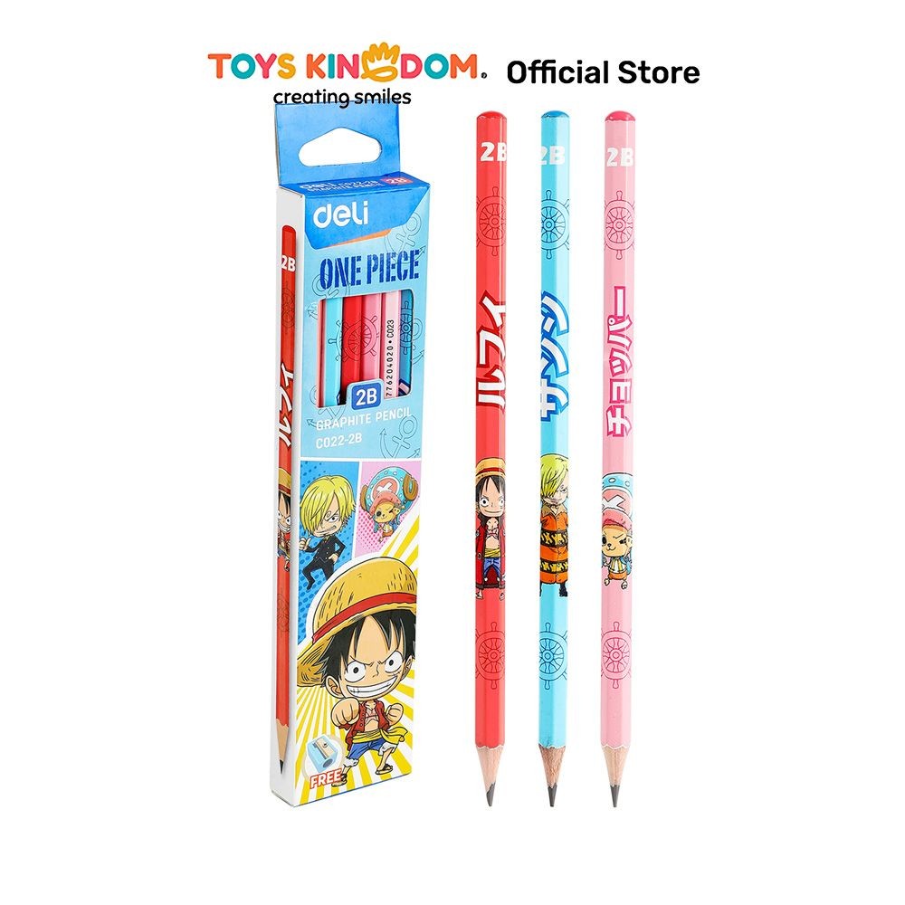 

Toys Kingdom Deli Set 12 Pcs Pensil 2B Graphite One Piece Ec0022B Random Pencil Alat Tulis Perlengkapan Kantor Dan Sekolah