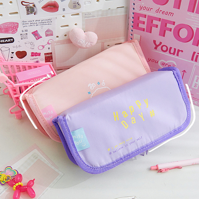 

Happy Day Tempat Pensil Pouch Kotak Sekat Besar Anak Sekolah