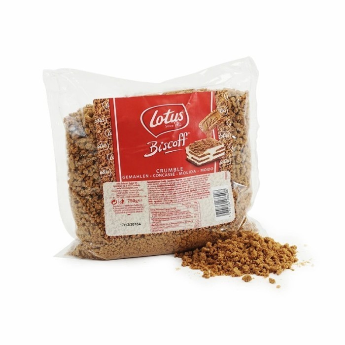 

LOTUS BISCOFF - Crumble Biscuit 750gr/ Biscuit Lotus Remahan / Topping