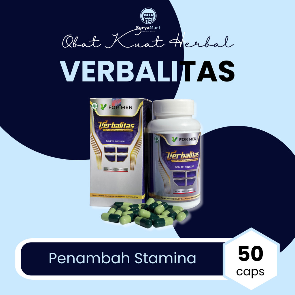 VERBALITAS Obat Suplemen Kuat Tahan Lama Kejantanan Pria 100% Original BPOM