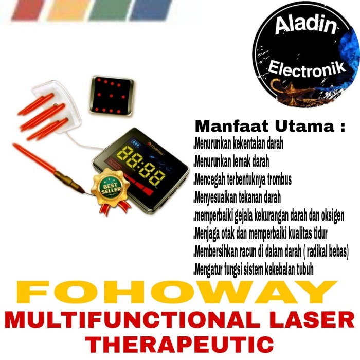 Fohoway Multifunctional Laser Therapeutic MLT Kekentalan Darah Kadar Lemak Tekanan Darah Membersihka