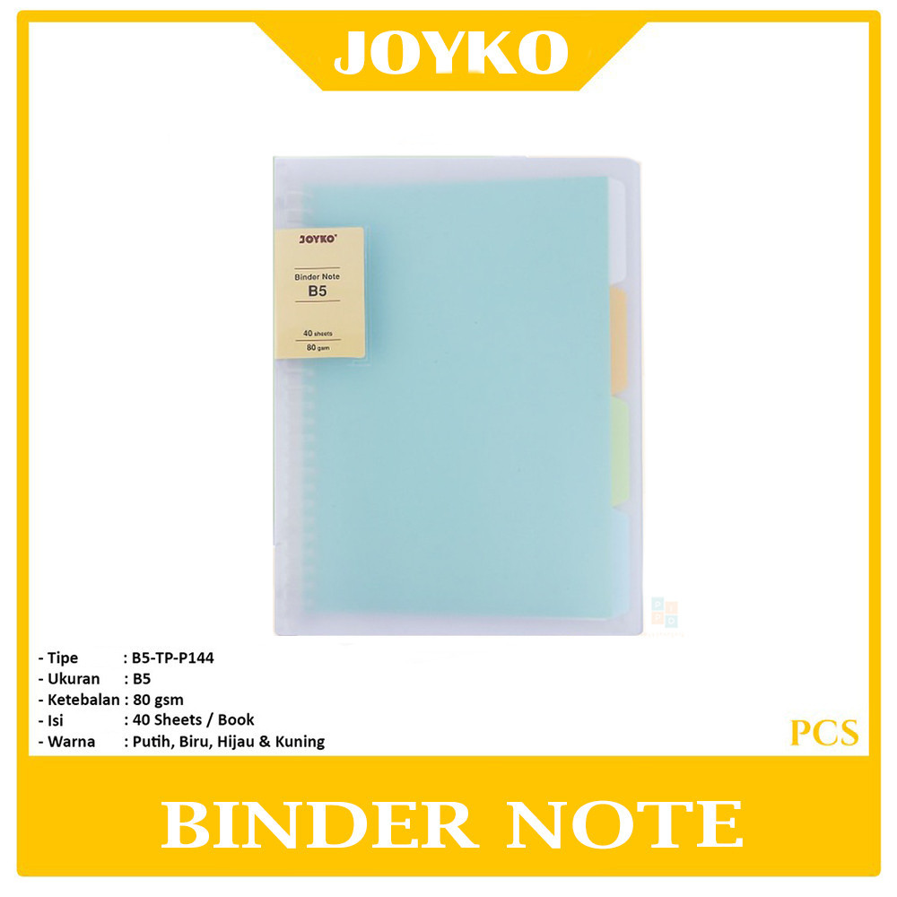

Joyko - Binder Note B5-TP-P144 Cover Transparant Buku Tulis - Pcs