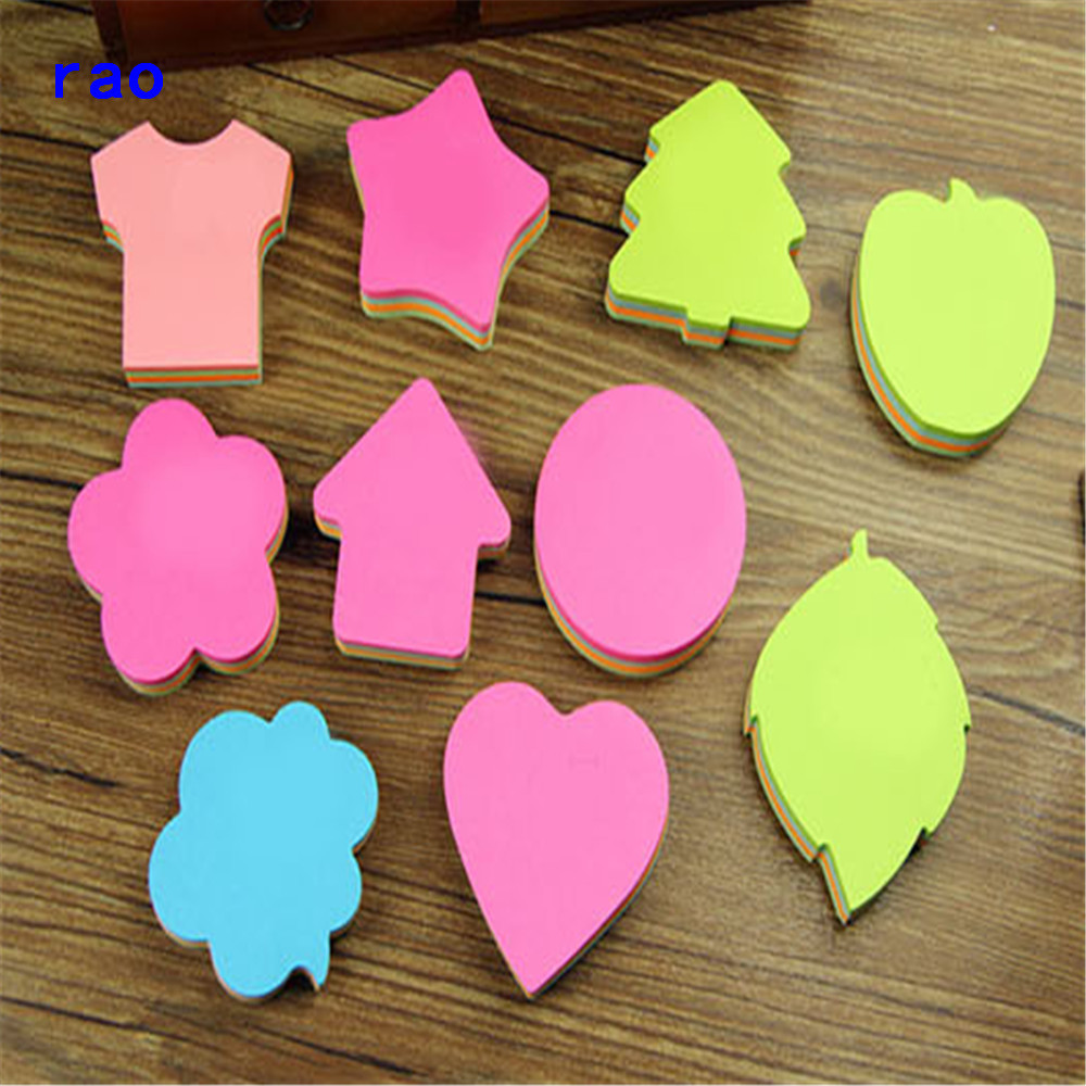 

100 Pages Multicolor Sticky sheets Self Adhesive Memo Pad school office Notes Bookmark Sticker Paper Self-Stick Notes Notebook