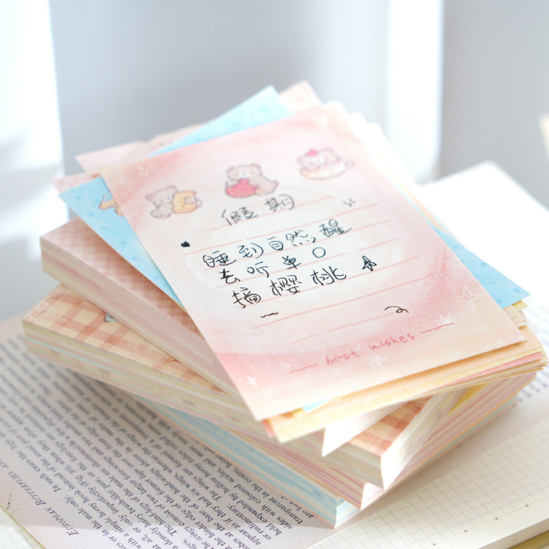 

Yoofun 80 sheets Cute Memo Pad Scrapbooking Collage Junk Journal Decorative Papers Lovely Message Note Stationery Supplies
