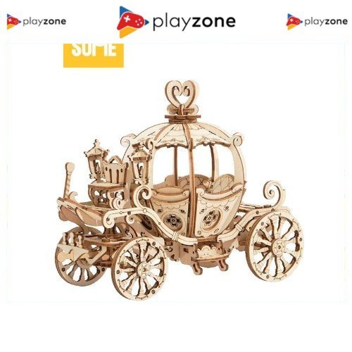 Rolife ·Creation Set Pumpkin Cart 160G/Perakitan Yang Menyenangkan/Puzzle Diy/Ornamen Indah/Gift