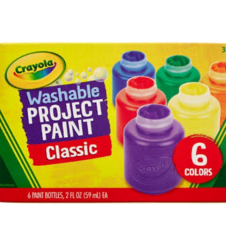 

Crayola Washable Fingerpaint Finger Kids Paint Classic Colors Color.