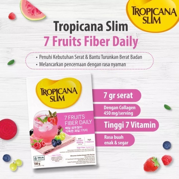 

TROPICANA SLIM 7 FRUITS FIBER DAILY