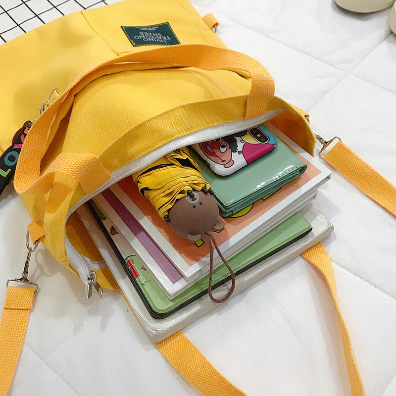 Totebag Kanvas Nikoni Bear Niche Tali Bahu Serbaguna Tas Sekolah kuliah Kantong Tas Wanita Kekinian