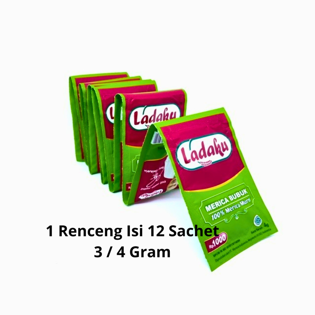 

Ladaku Merica Bubuk 1 Renceng 12 Sachet 4 Gram