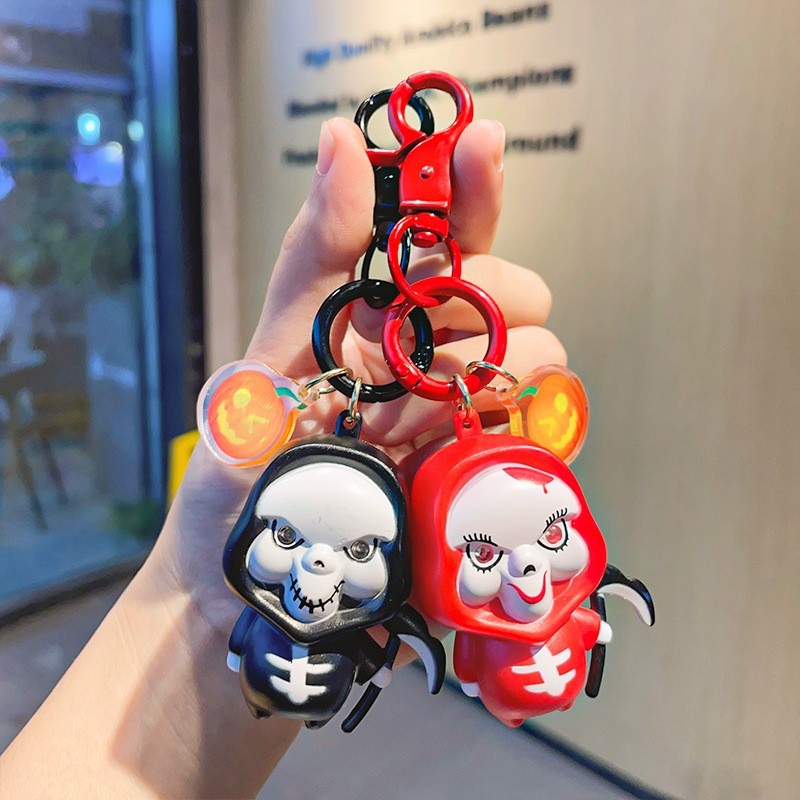 63. Keychain The Nightmare Before Christmas / Gantungan Kunci Halloween / Ganci Tengkorak Pumpkin / 