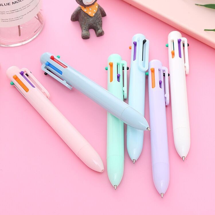 

GGS Pulpen Warna Mekanik Pastel Color / 6 In 1 Warna Pulpen Multicolor / Pulpen Warna Warni / Pulpen Sekolah Multicolor Y3438