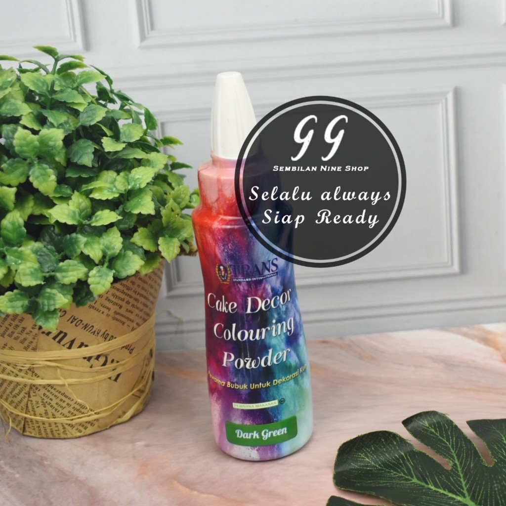 

TRANS Colouring POWDER HIJAU Dark GREEN Cake Decor Pewarna Bubuk Dekorasi Kue FOOD GRADE MAKANAN