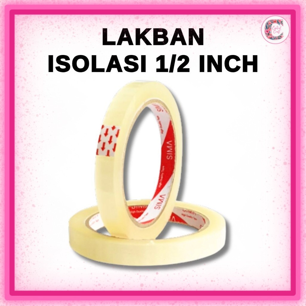 

Lakban Isolasi 1/2" Yard / Selotip