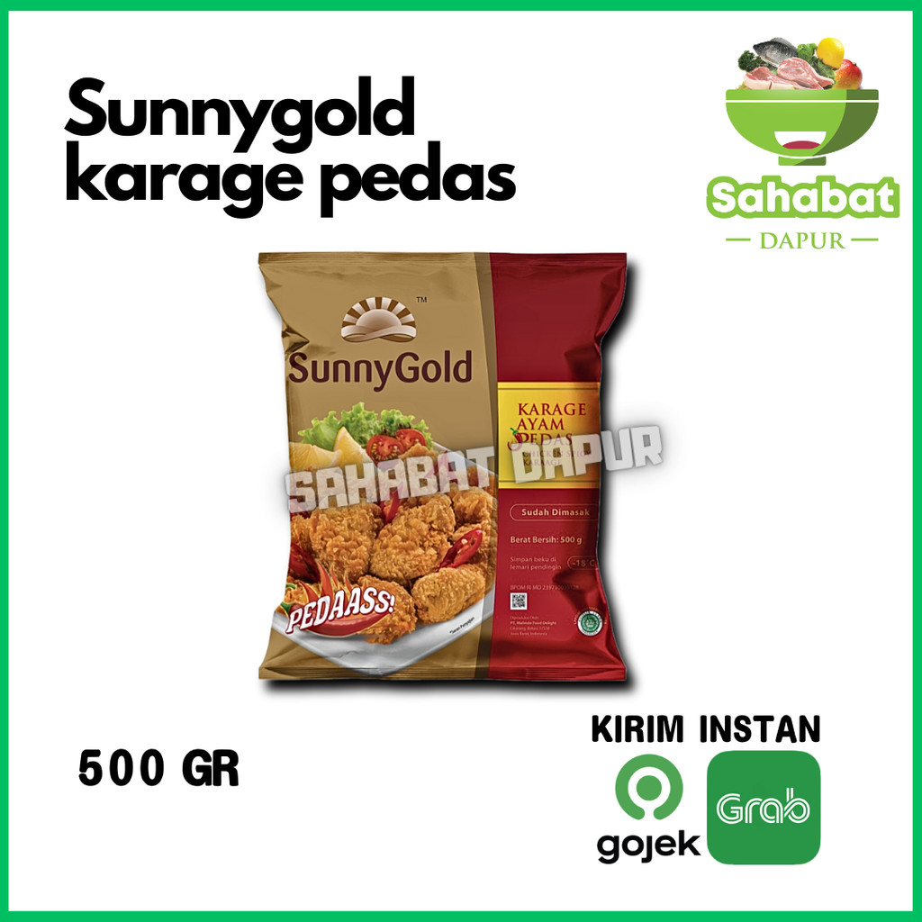 

SunnyGold Chicken Spicy Karage Pedas 500gr