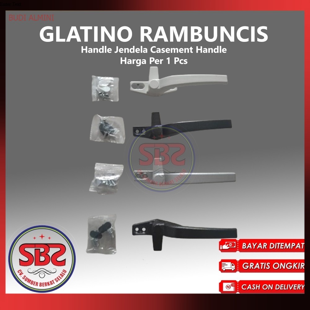 (GLATINO) Rambuncis Jendela Handle Jendela Casement Handle