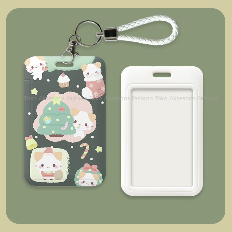 

id card holder tempat kartu lucu layer lanyard photocard aesthetic gantungan kartu nama tag cute nametag cari di lanyard 010