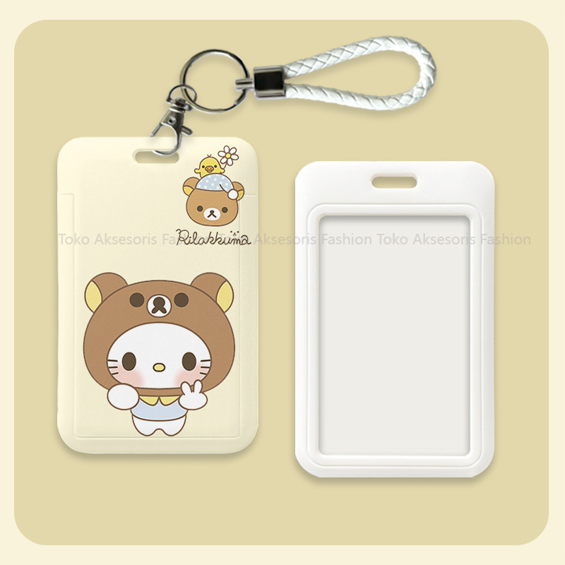 

id card holder tempat kartu lucu layer lanyard photocard aesthetic gantungan kartu nama tag cute nametag cari di lanyard 001