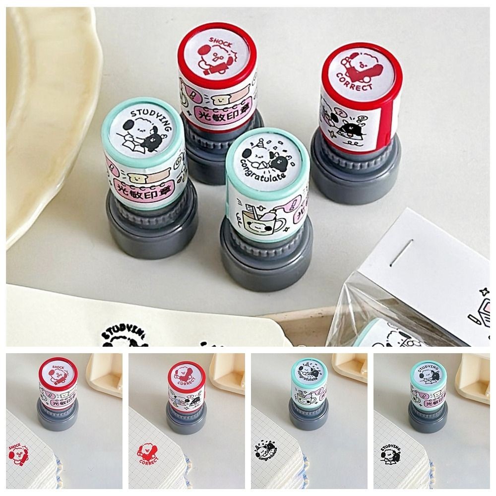 

DIY Jelly Puppy Light Sensitive Stamp Cartoon Kawaii Standard Seal Stationery High Appearance Level Creative School Stationery