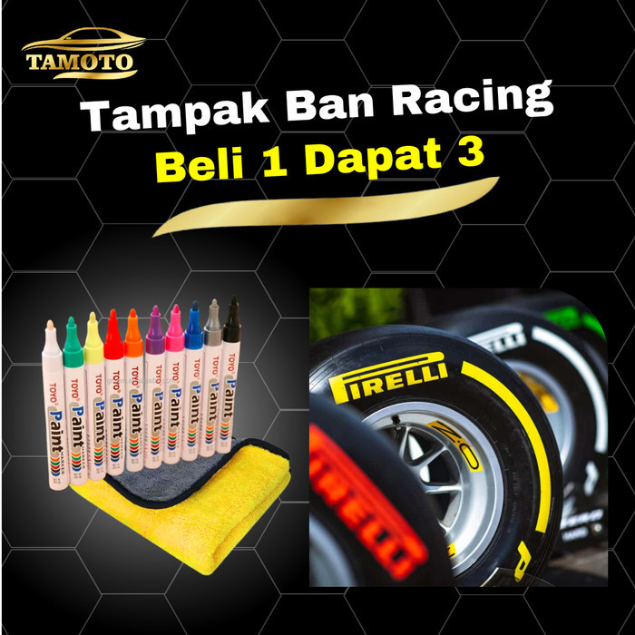 

jt Spidol Ban Permanent Motor Mobil Original Pewarna Ban F1 Paint Marker - Emas