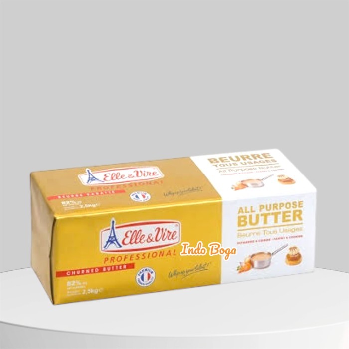 

Elle & Vire unsalted butter 2,5 kg / elle vire butter block 2.5 kg