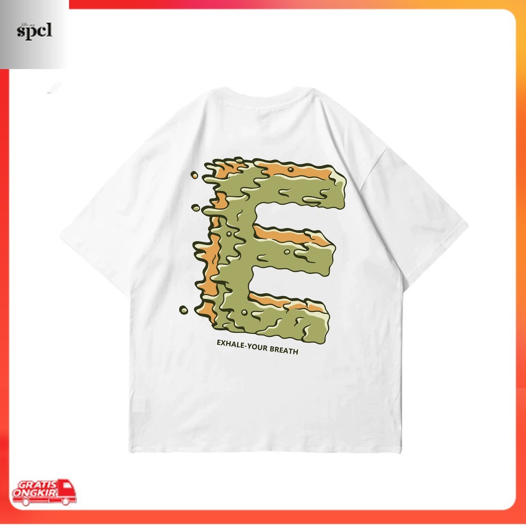 Kekinian / Exhale Emelt White T-Shirt