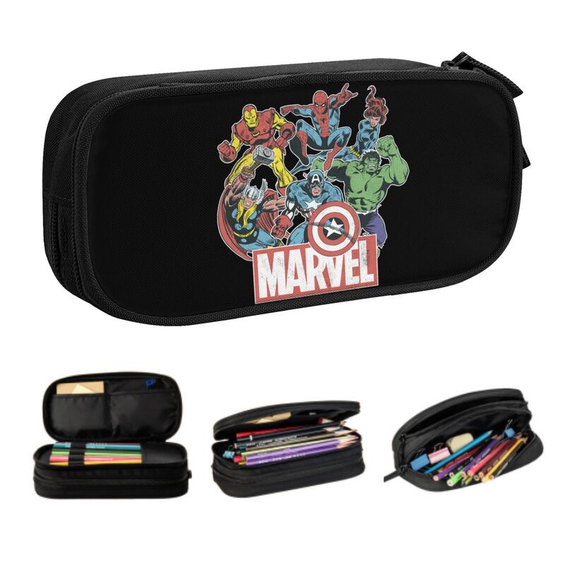 

Custom Kawaii Hulk Classic Avengers Pencil Case for Girl Boy Large Storage Pencil Pouch School Supplies