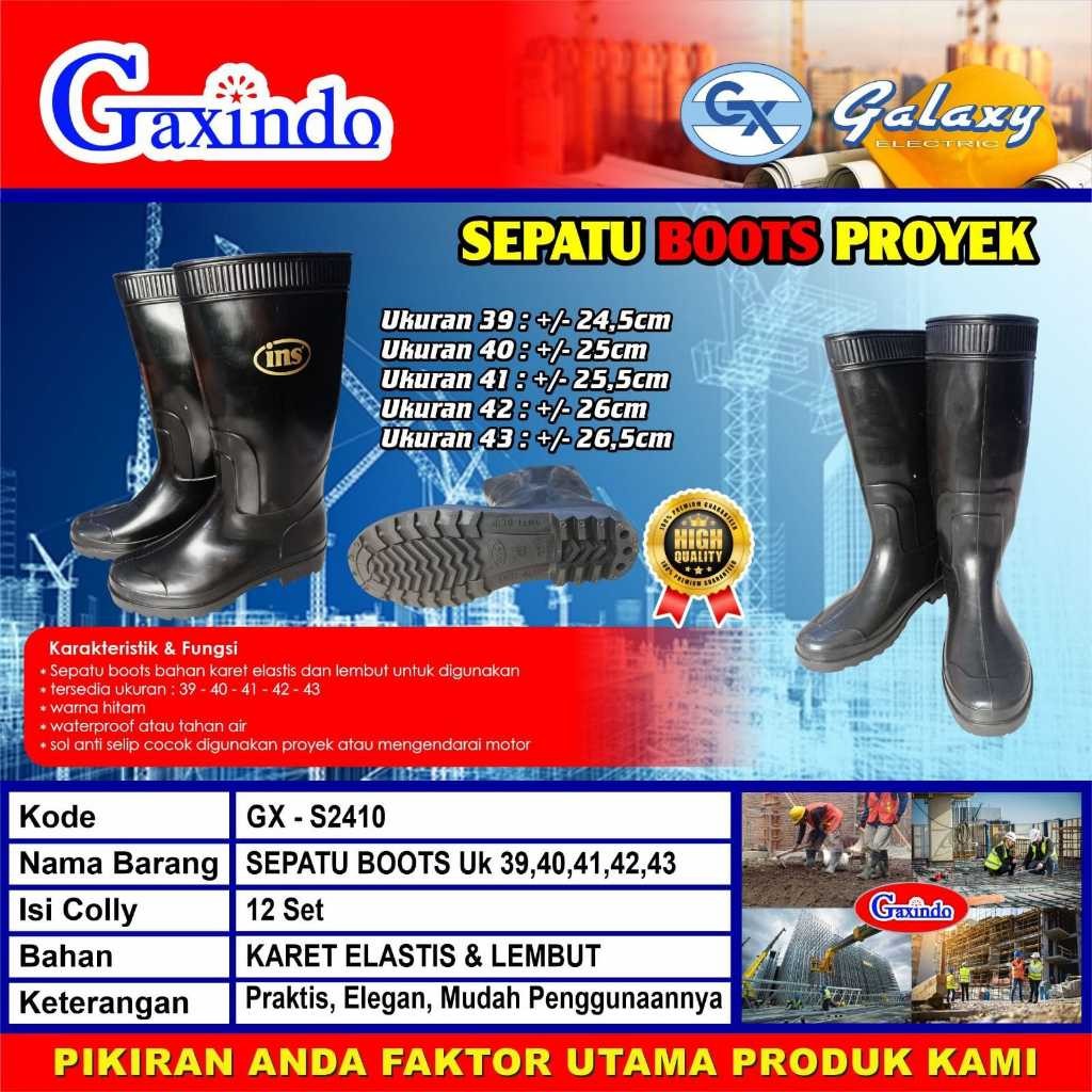 SEPATU BOOTS PROYEK SEPATU BOOTS TUKANG PROYEK SEPATU SAFETY BOOT