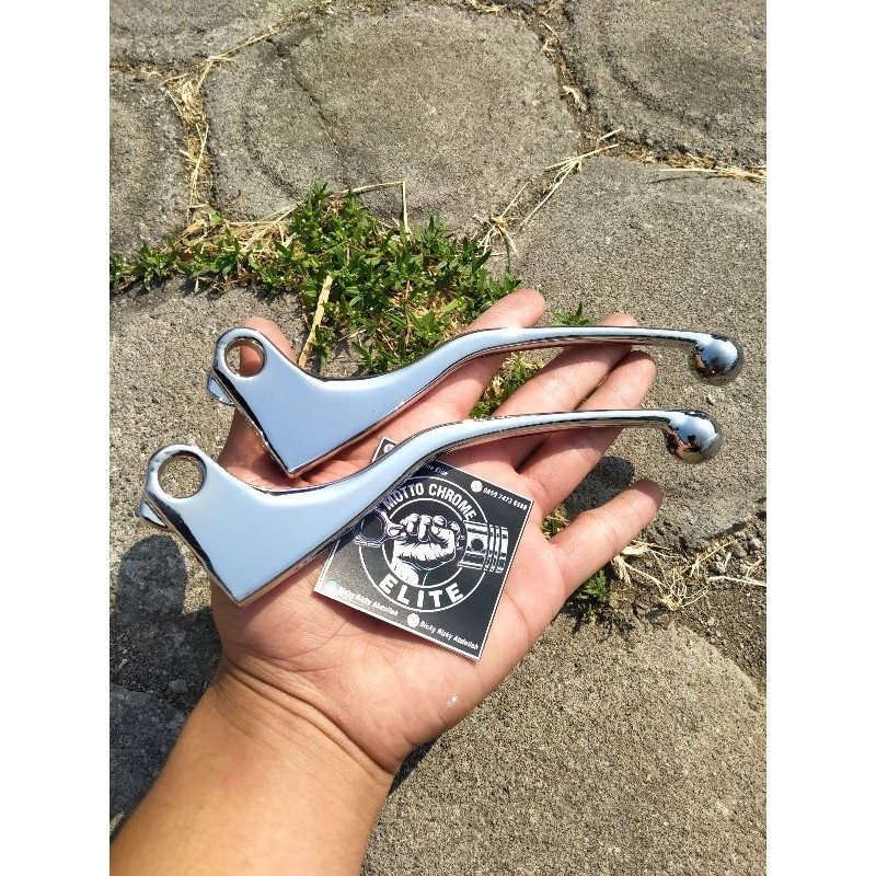 [CHROME CELUP] handel kiri handle kopling mega pro tiger revo ORI COPOTAN