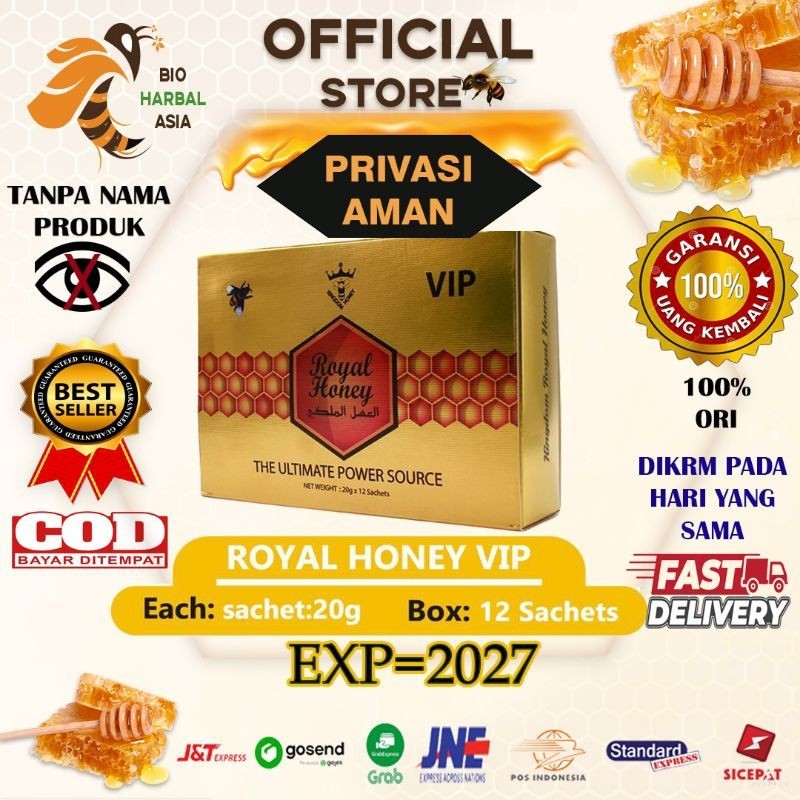

madu Madu JOSS kingdom Royal Honey VIP Original Box 12Sachet Exp:2027