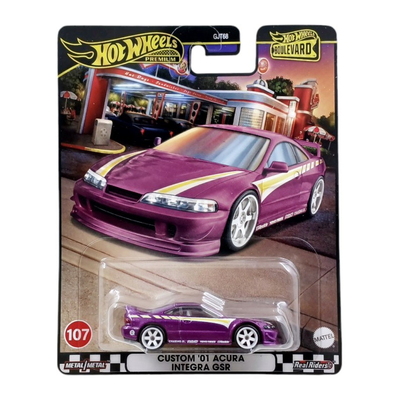 Hot Wheels Premium Boulevard Custom 01 Acura Integra GSR Ungu