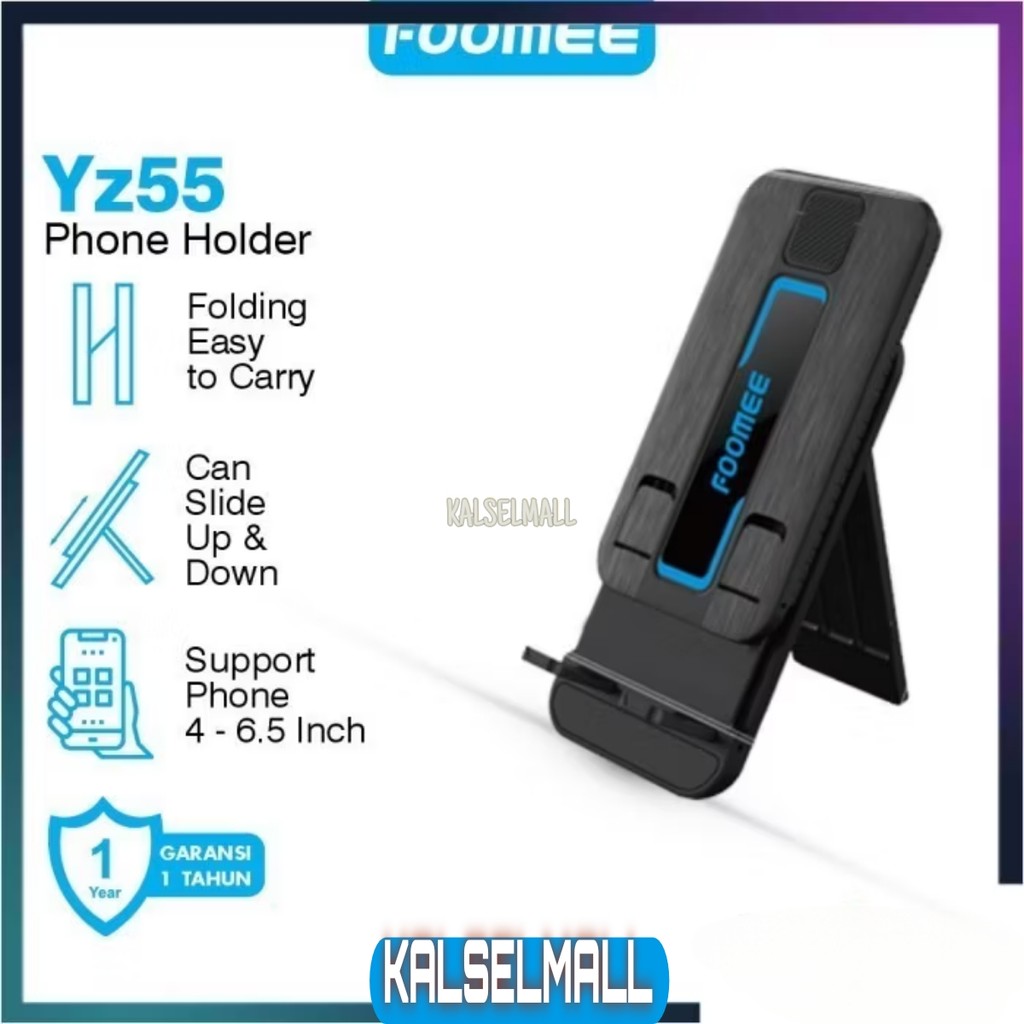 FOOMEE Phone Holder Stand HP ORIGINAL YZ55 Fleksibel and Adjustable Desktop Praktis Kuat Strong Kual