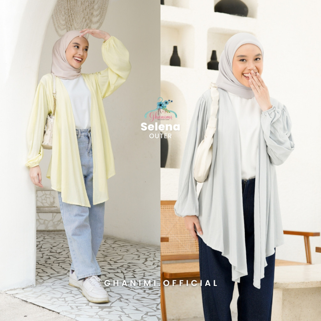Ghanimi - Selena Outer / Outer Wanita / Outer Polos Wanita / Cardigan Wanita PROMO