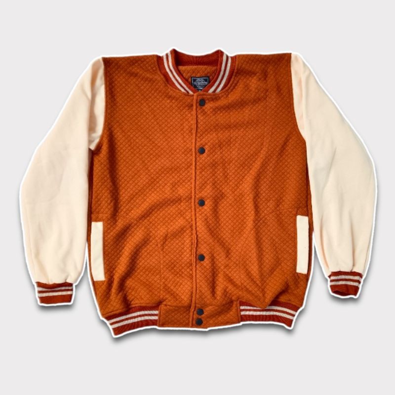 Jaket Baseball Varsity bahan Diamond Tebal Pria Wanita - Varsity Jacket Baseball Motif Terbaru BARU