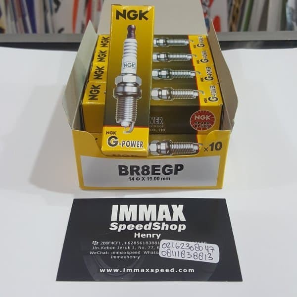 READY BUSI NGK BR8EGP Gpower G Power Platinum pengganti EVX Ninja 150 2 Tak