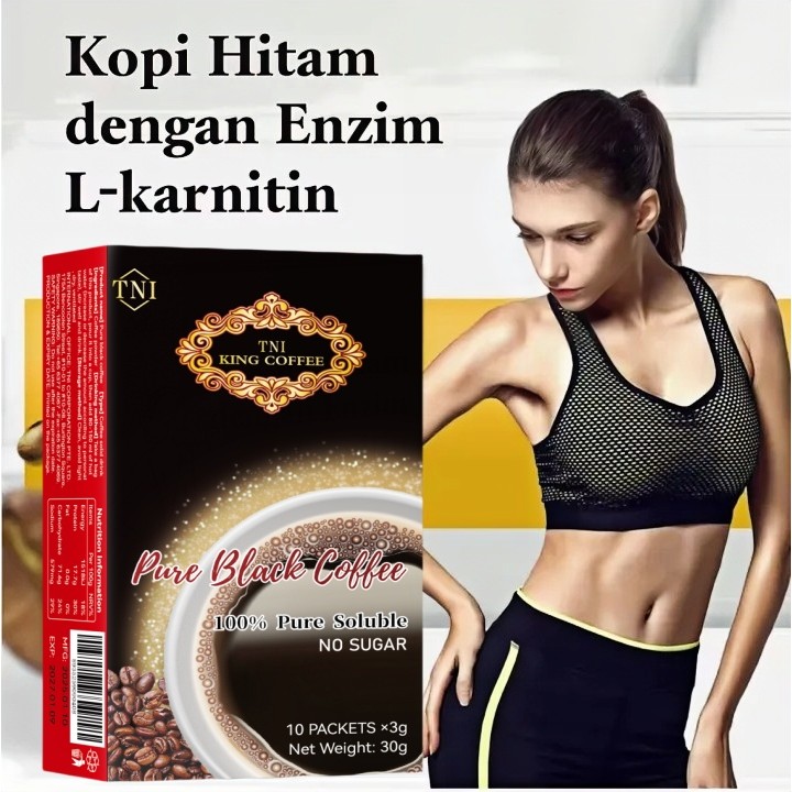 

TNI KING COFFEE Pure Black Instant Coffee Arabica & Robusta 30g Vietnamese Coffee