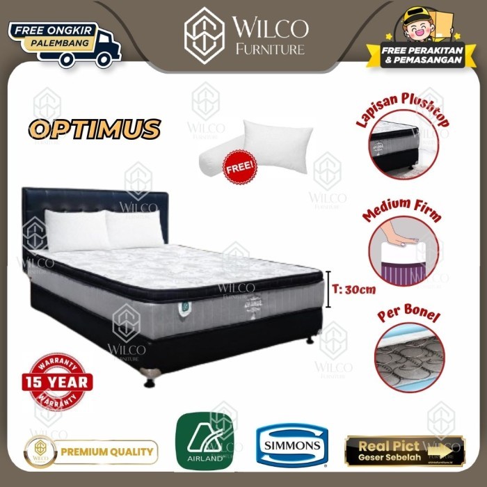 Kasur Springbed Airland Optimus / Matras Airland Murah Tebal 30 Cm / Kasur Empuk - Matras Aja, 100x2
