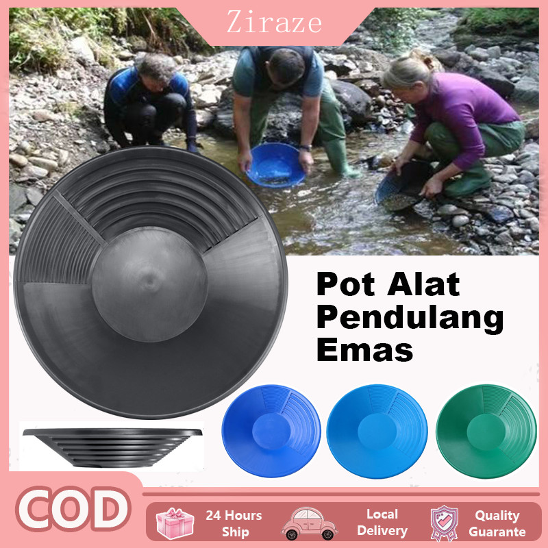 【COD】38CM Bahan PP Cekungan Pendulangan Emas Yang Menebal / Alat Penambangan Emas / Engkol Tangan Po