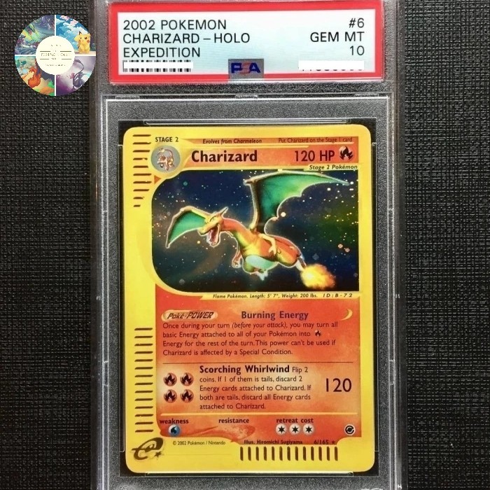 Kartu Pokemon - Charizard Expedition Holo Rare PSA 10