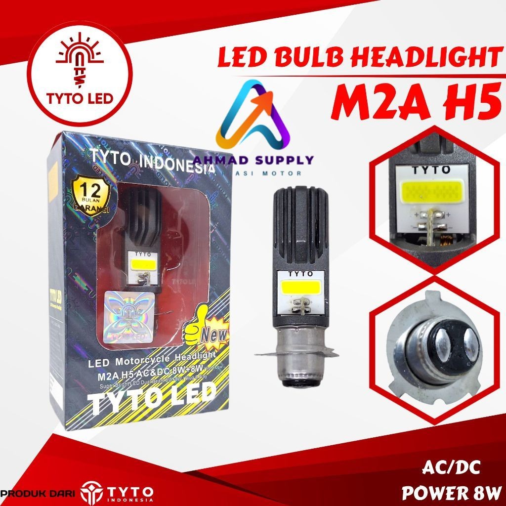 TYTO M2A H5 Lampu Utama Motor Socket H5 Ac Dc Waterproof