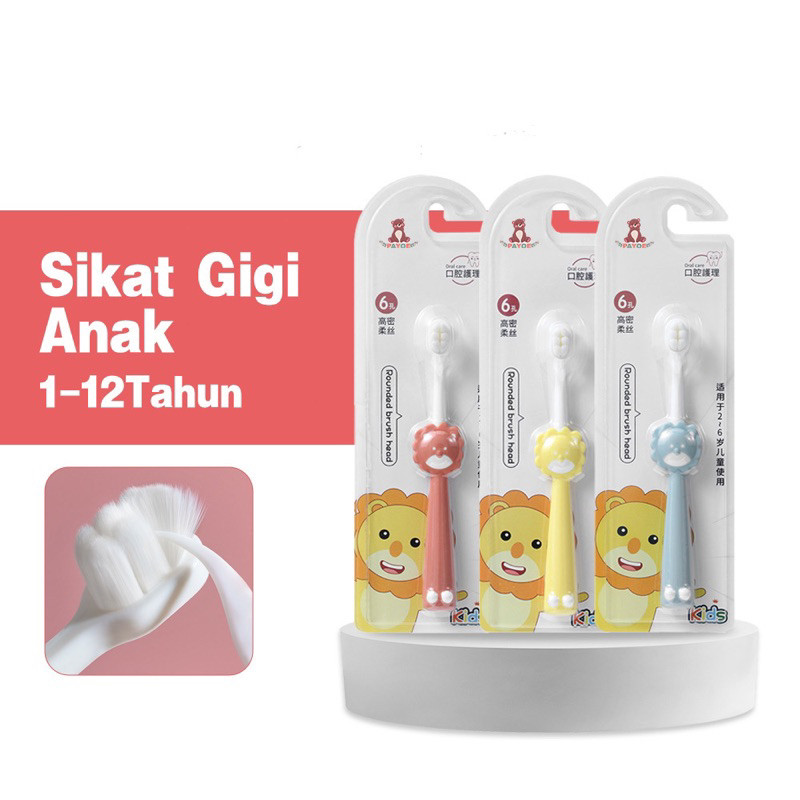 (tb) Sikat Gigi Anak Bayi Lembut Sikat Gigi Baby 2-12 tahun