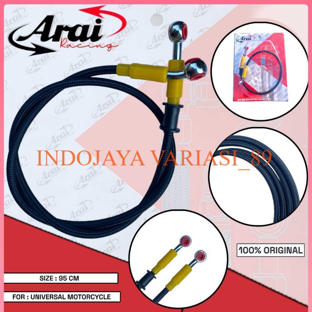 Selang Rem Depan original ARAI 95cm Universal matic bebek universal beat scoopy vario genio mio xeon