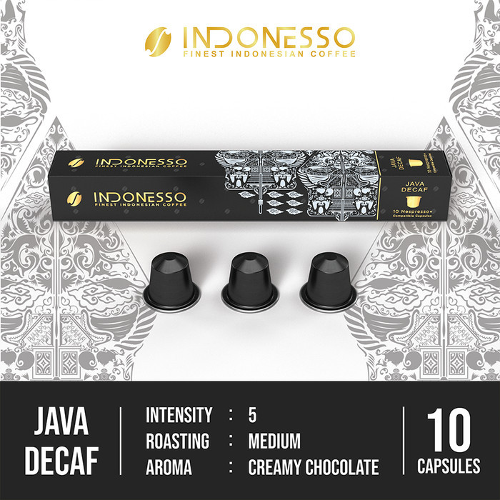 

INDONESSO Specialty Coffee Capsules Compatible with Nespresso Machines / Kapsul Kopi - Toraja