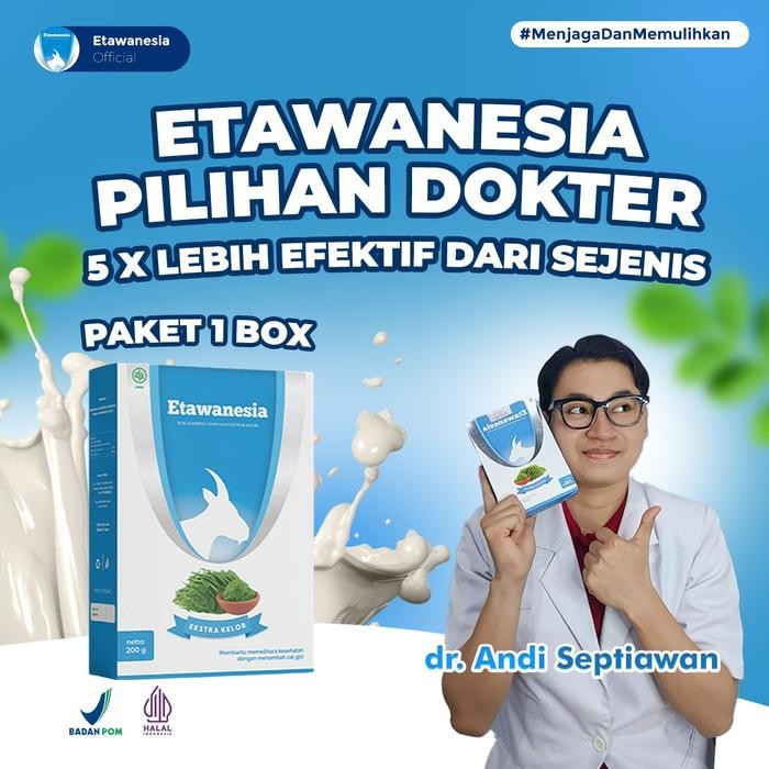 

MM Susu Etawanesia - Rekomendasi Dokter - Susu Kambing Etawa Premium & Ekstrak Daun Kelor Milk Dairy Bubuk - 1 Box