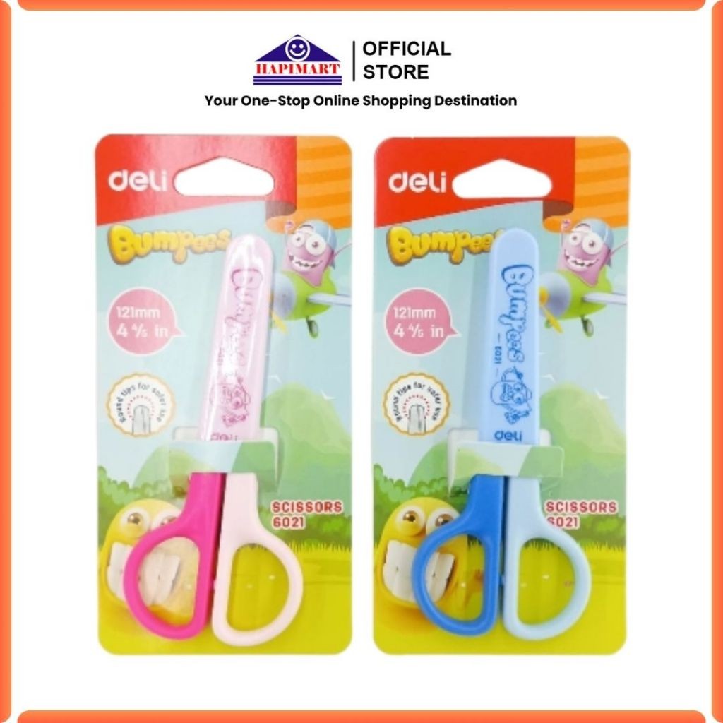 

Gunting Sekolah Bumpees Series 4.76" / 120mm dengan Selongsong 01 Buah/Gunting Anak 120mm/Gunting Kertas Mini