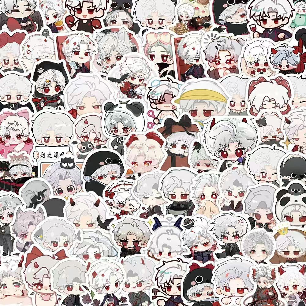

100Pcs/Lot Cute Love and Deepspace Sylus Qin Che Stickers Toy Waterproof Computer Mobile phone Luggage Sticker gift