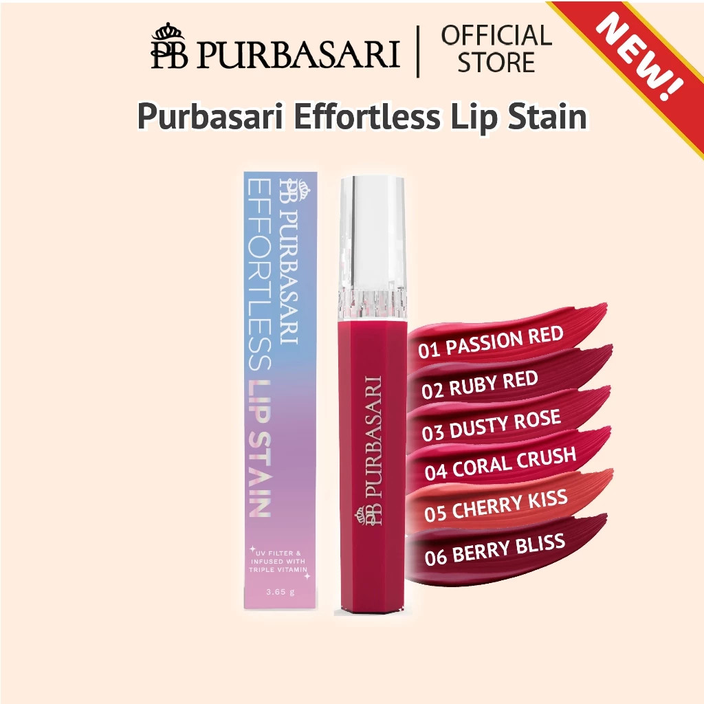 Lipstick Purbasari Effortless Lipstain ORIGINAL