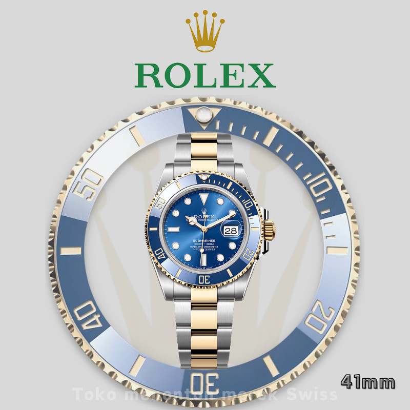 Rolex【Rolex 100% Asli】Original Jam Tangan Rolex Submariner Date M126613lb-0002 Automatic 18CT Yellow
