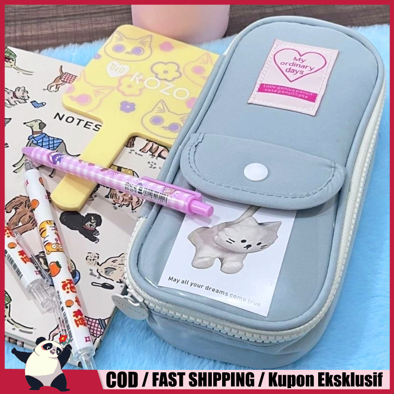 

Pencil Case Tempat Pensil Berkapasitas Besar Tas Pena Penyimpanan Alat Tulis Siswa