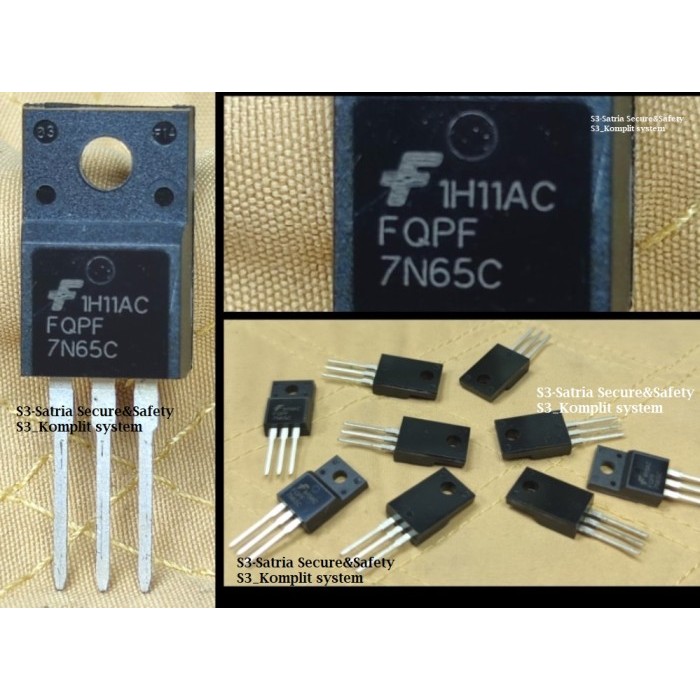 Mosfet 7N65C IC 7n65 C transistor FQPF7N65C FQPF 7 N 65 C