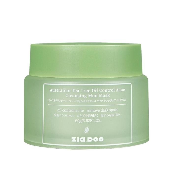 SALE - 【COD】ZIA.DOO Australian Tea Tree Clay Mask 100g/60g Face Mask jah Mengontrol Minyak Menghilan